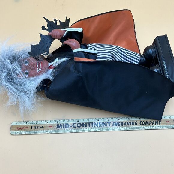 Vintage Pumpkin Time Halloween Dracula 16” Animated Figure WORKS light/motion - Picture 8 of 8